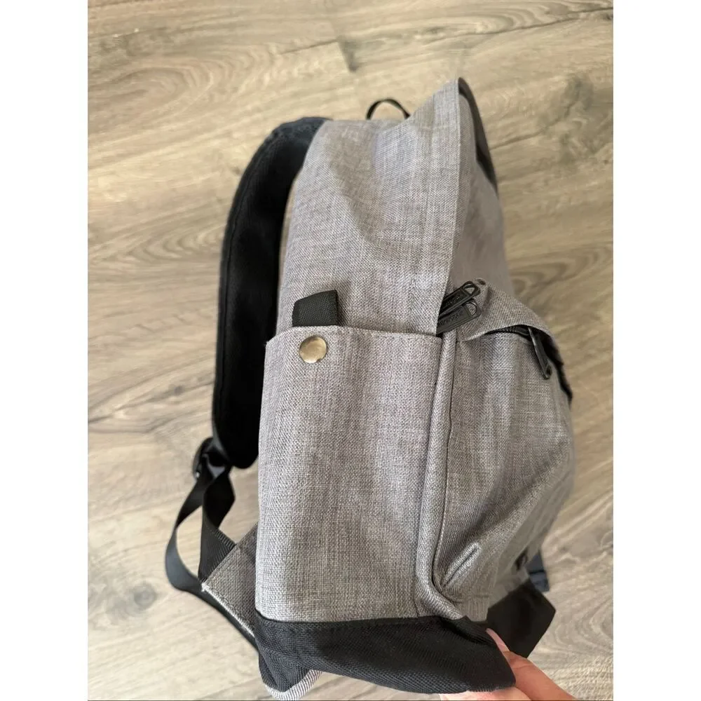 Vancropak Laptop Backpack Unisex Sz L Grey Heather Business Travel School Bag